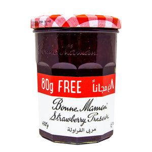 Bonne Maman Jam Strawberry (370g) + 80gm FREE Bonne Maman