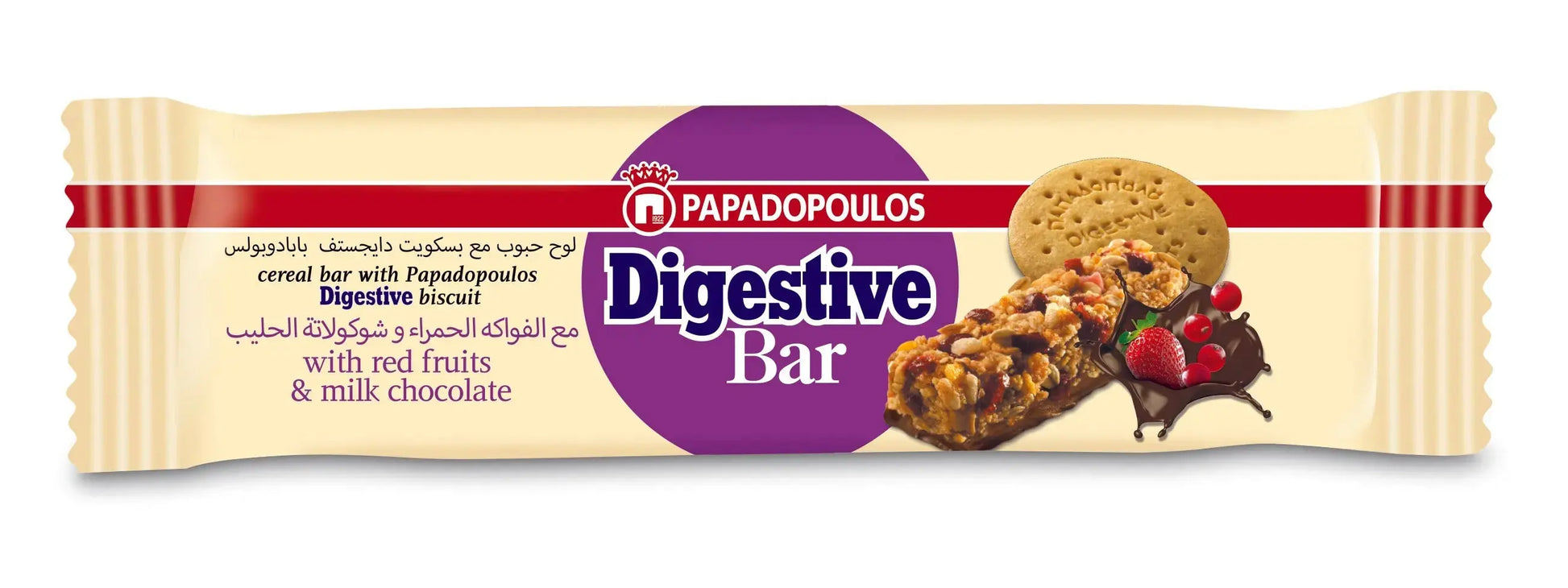 Digestive Bar with Fruits and Chocolate 5 x 28g Digestive Bar