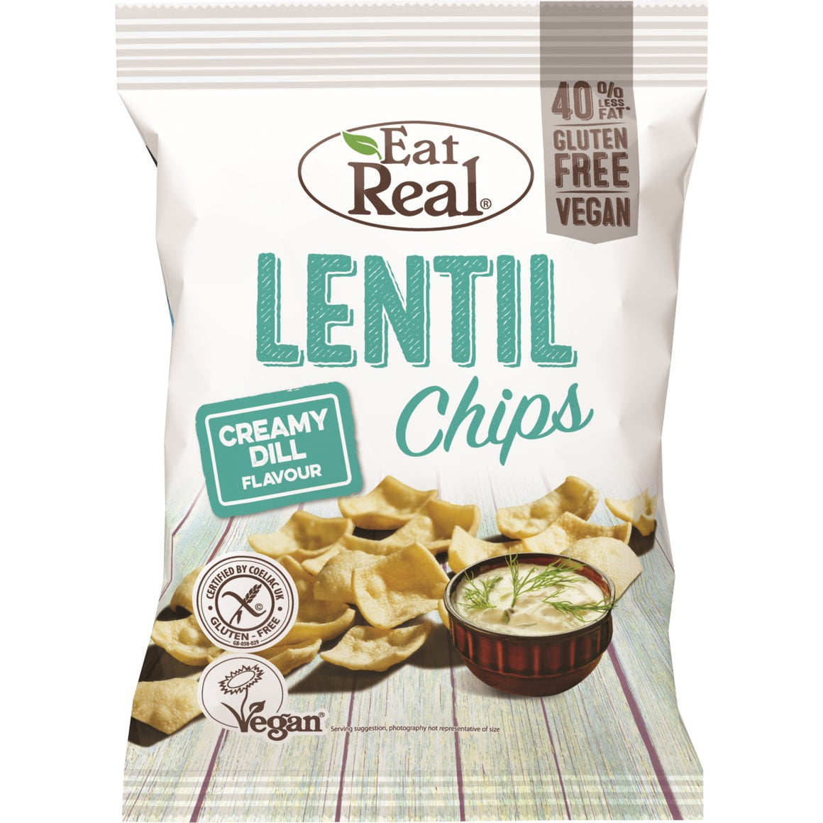 Eat Real Lentil Chips Creamy Dil 40gm Eat Real