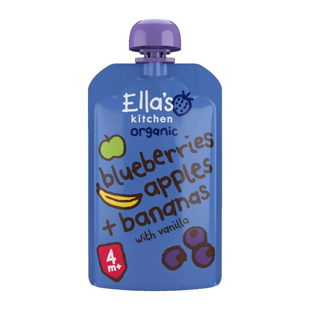 Ella's Kitchen organic blueberries apples banana + vanilla 120g Ella's Kitchen