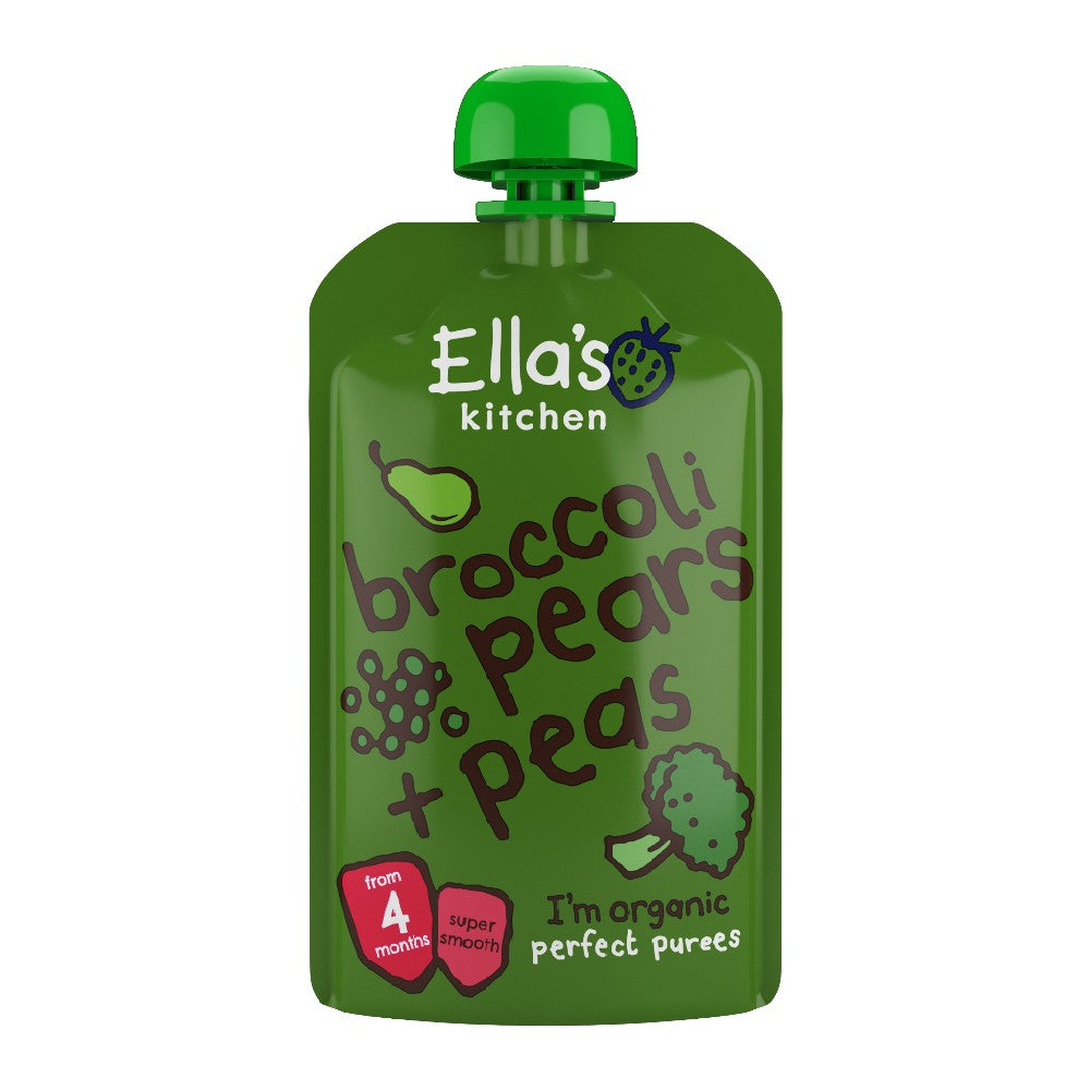 Ella's Kitchen organic broccoli pears + peas 120g Ella's Kitchen