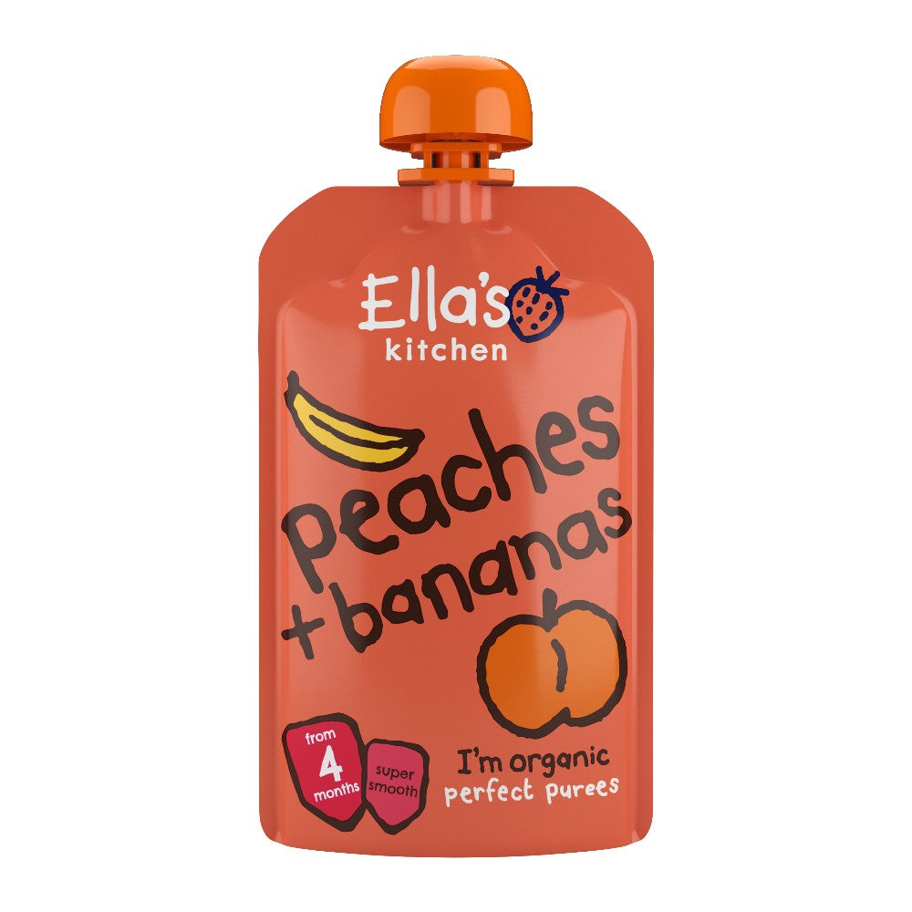 Ella's Kitchen organic peaches + bananas 120g Ella's Kitchen