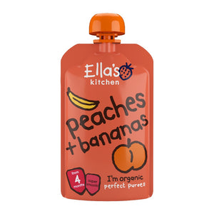 Ella's Kitchen organic peaches + bananas 120g Ella's Kitchen