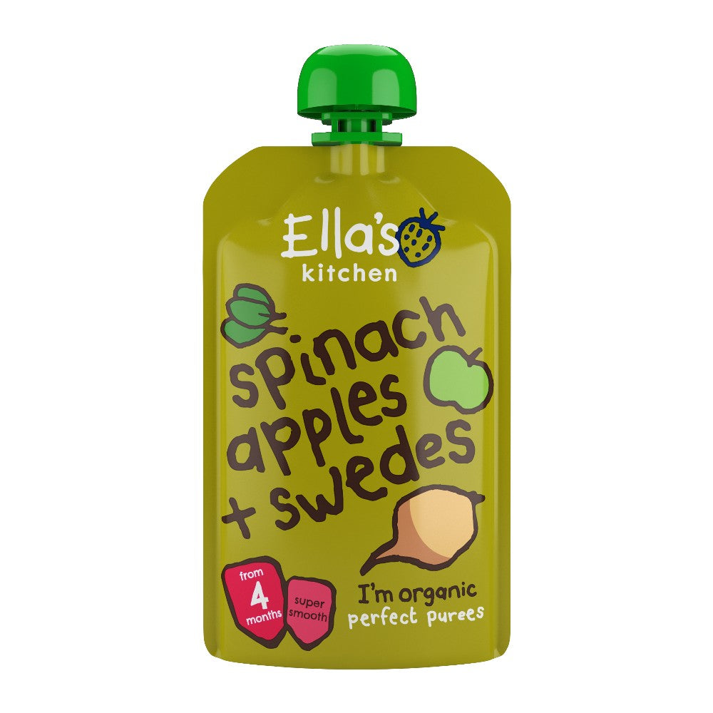 Ella's Kitchen organic spinach apples + swedes 120g Ella's Kitchen