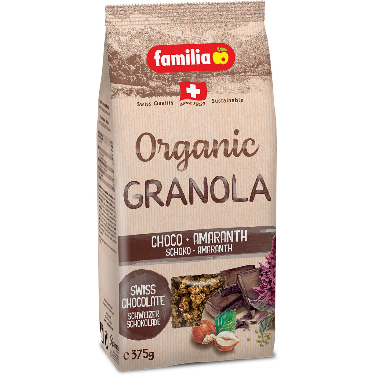 Familia Organic Granola - Choco Amaranth 375g Familia