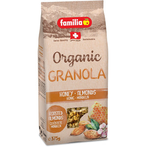 Familia Organic Granola Honey-Almond 375g Familia
