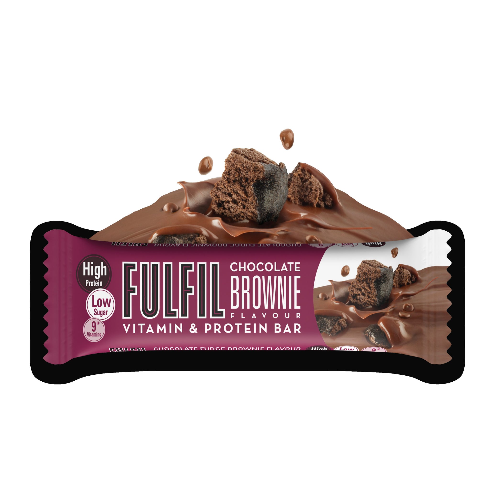 Fulfil Chocolate Brownie Flavour Vitamin and Protein Bar 55G Click Cuisine