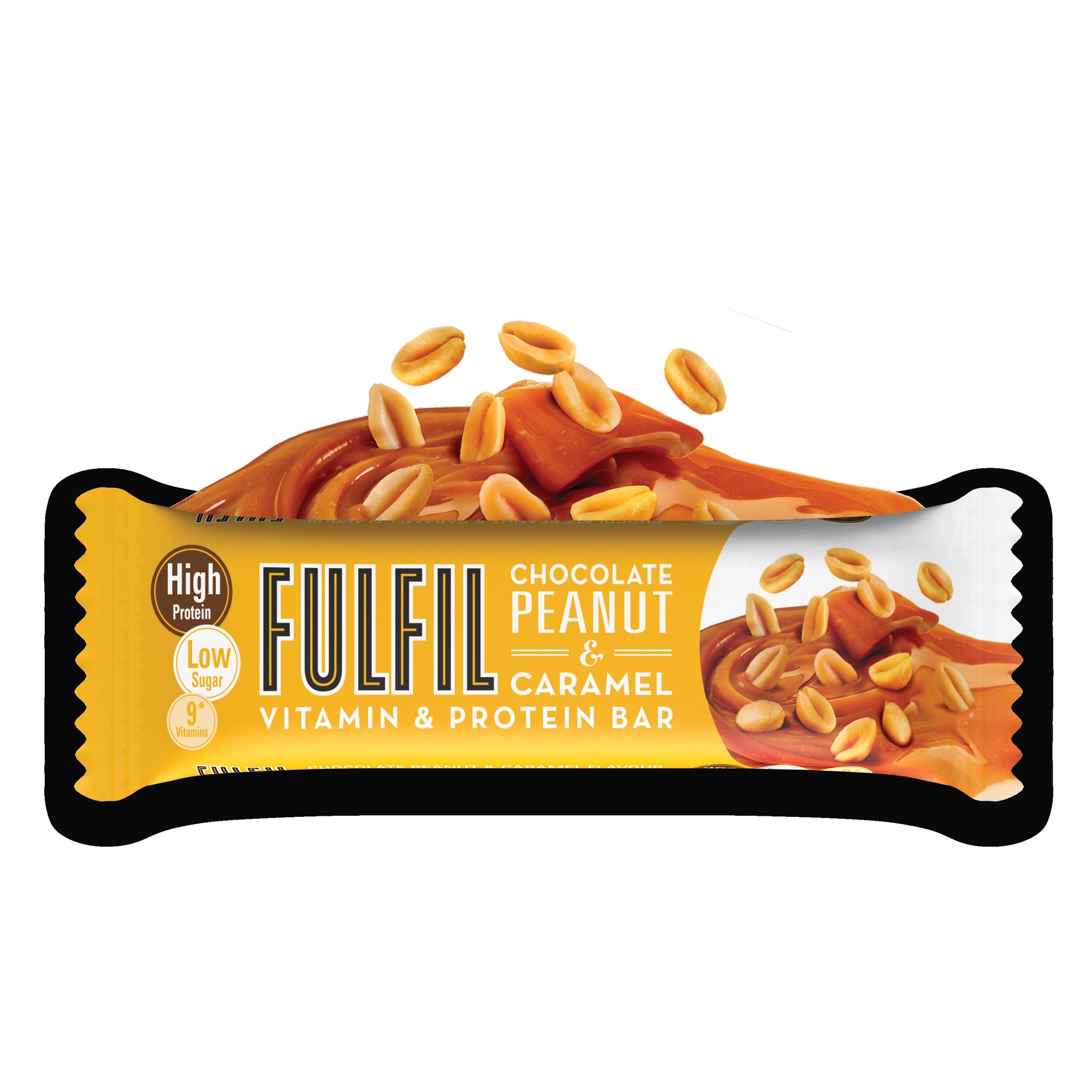 Fulfil Chocolate Peanut & Caramel - Vitamin and Protein Bar 15 x