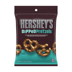 HERSHEY'S DiPPeD PreTzels Milk Chocolate Snack 120gm Hershey's