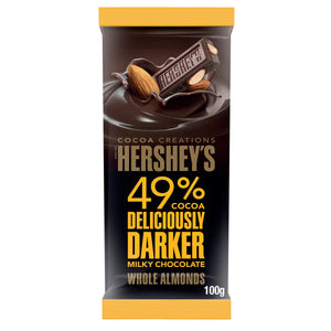 Hershey's 49% Darker Milk Chocolate with Almond Bar 100gm Hershey's