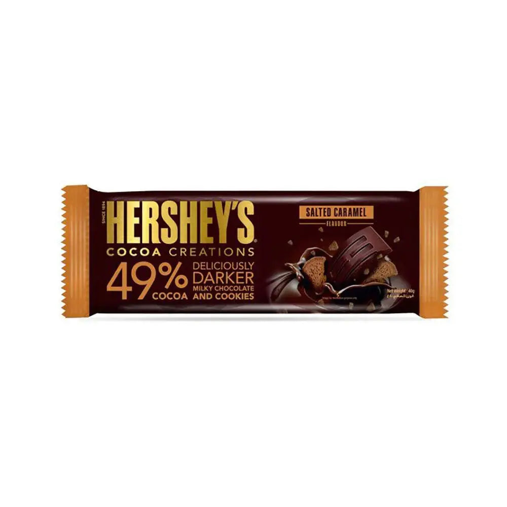 Hershey's Cocoa Creations Salted Caramel Flavour Delicious Darker Milky Chocolate 40gm Hershey's