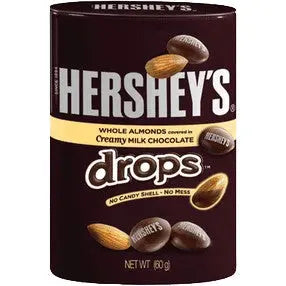 Hershey's Drops Almond with Milk Chocolate in Tin 60g Hershey's