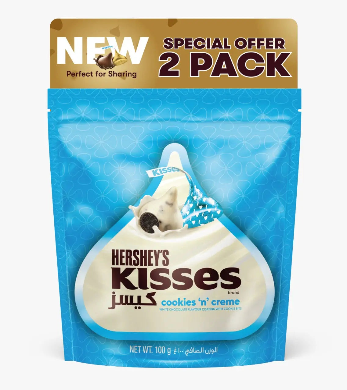 Hershey's Kisses Cookies 'n' Creme 100gm x 2 Kisses