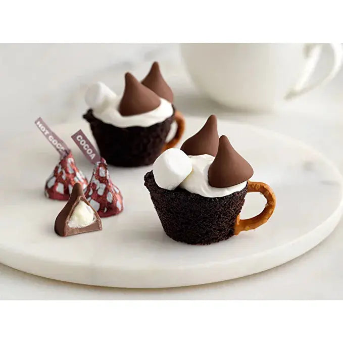 Hershey's Kisses Hot Cocoa, Milk chocolate with Marshmallow Flavored Crème 198gm, Valentine's Range Kisses