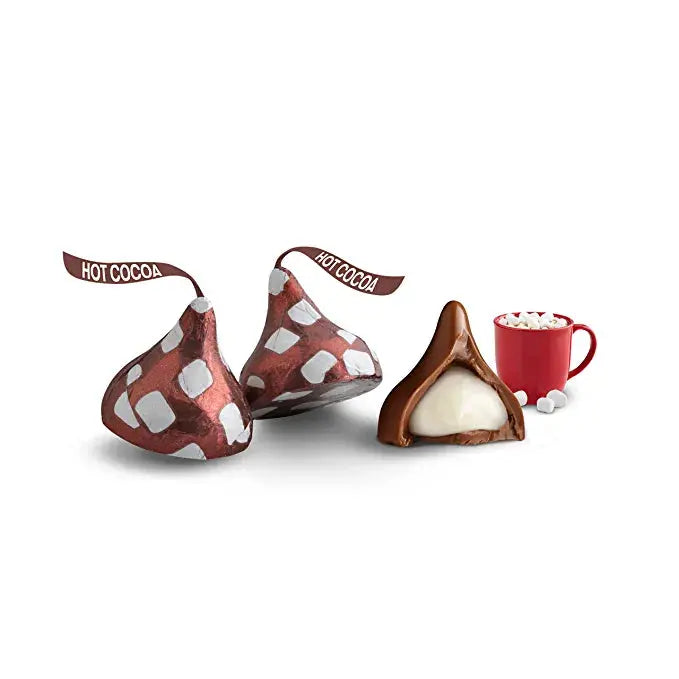 Hershey's Kisses Hot Cocoa, Milk chocolate with Marshmallow Flavored Crème 198gm, Valentine's Range Kisses