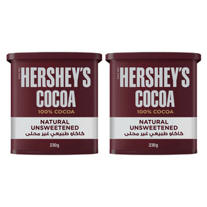 Hershey's Natural Unsweetened 100% Cocoa Powder 2 x 230 gr Hershey's
