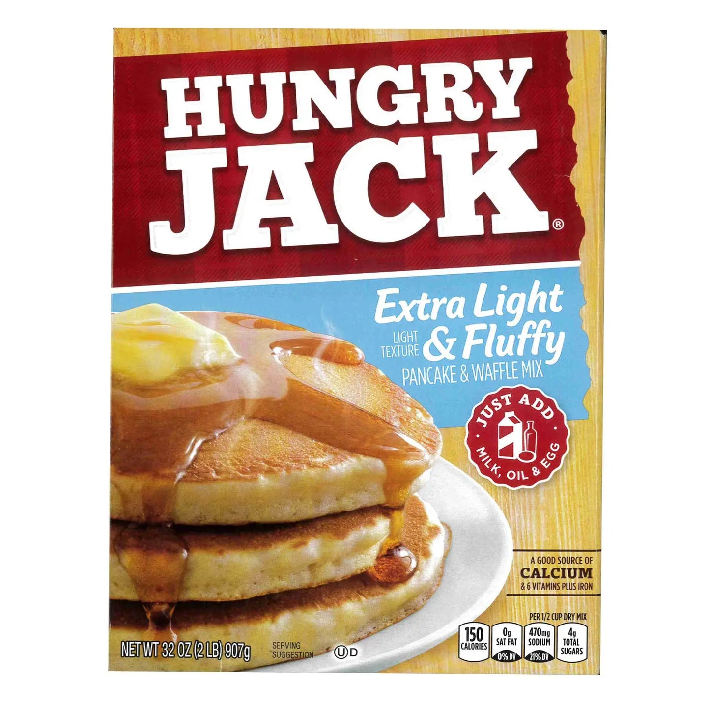Hungry Jack Pancake & Waffle Mix Complete Extra Light & Fluffy 907gm Hungry Jack