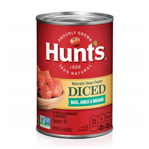 Hunts Diced Tomatoes Basil Herb 411g Hunt's