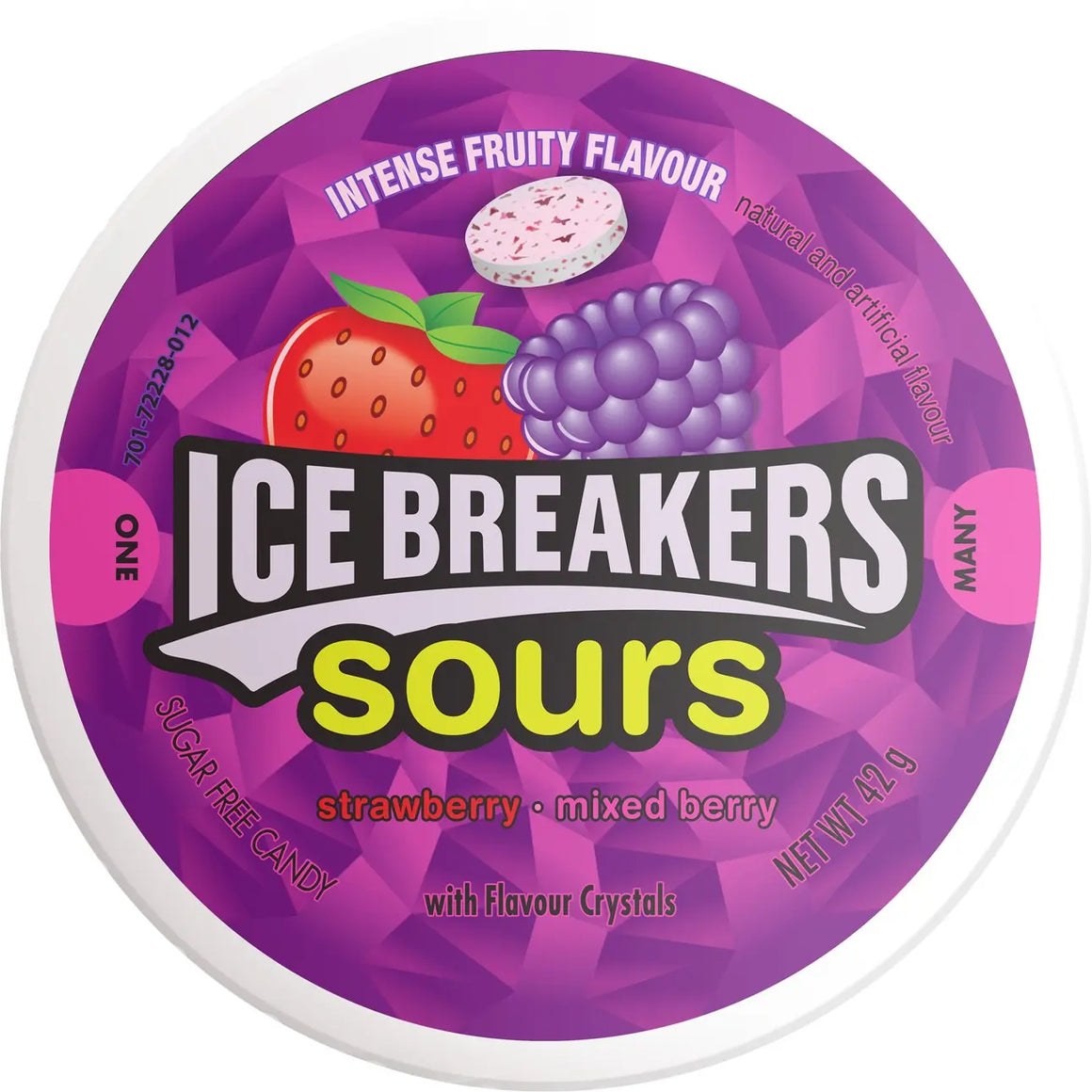 Ice Breakers Strawberry / Mixed Berry Sours Candy 42g Icebreakers