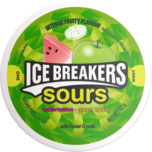 Ice Breakers Watermelon / Green Apple Sours Candy 42g Icebreakers