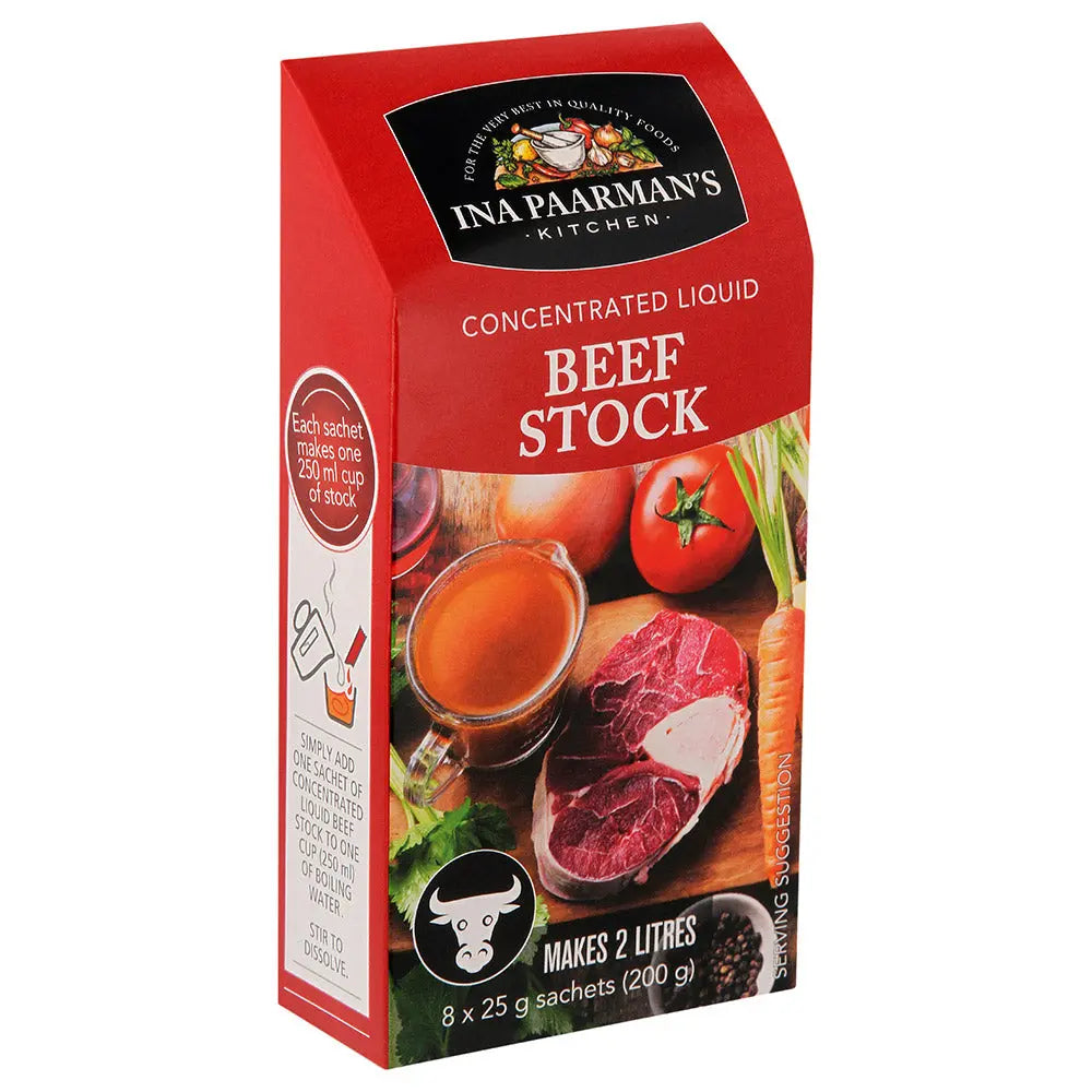 Ina Paarman Concentrated Liquid Beef Stock 8 x 25g Ina Paarman