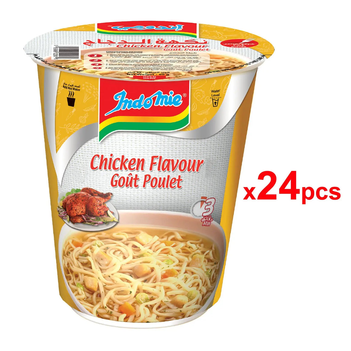 Indomie Cup Chicken  (24x60gm) Indomie