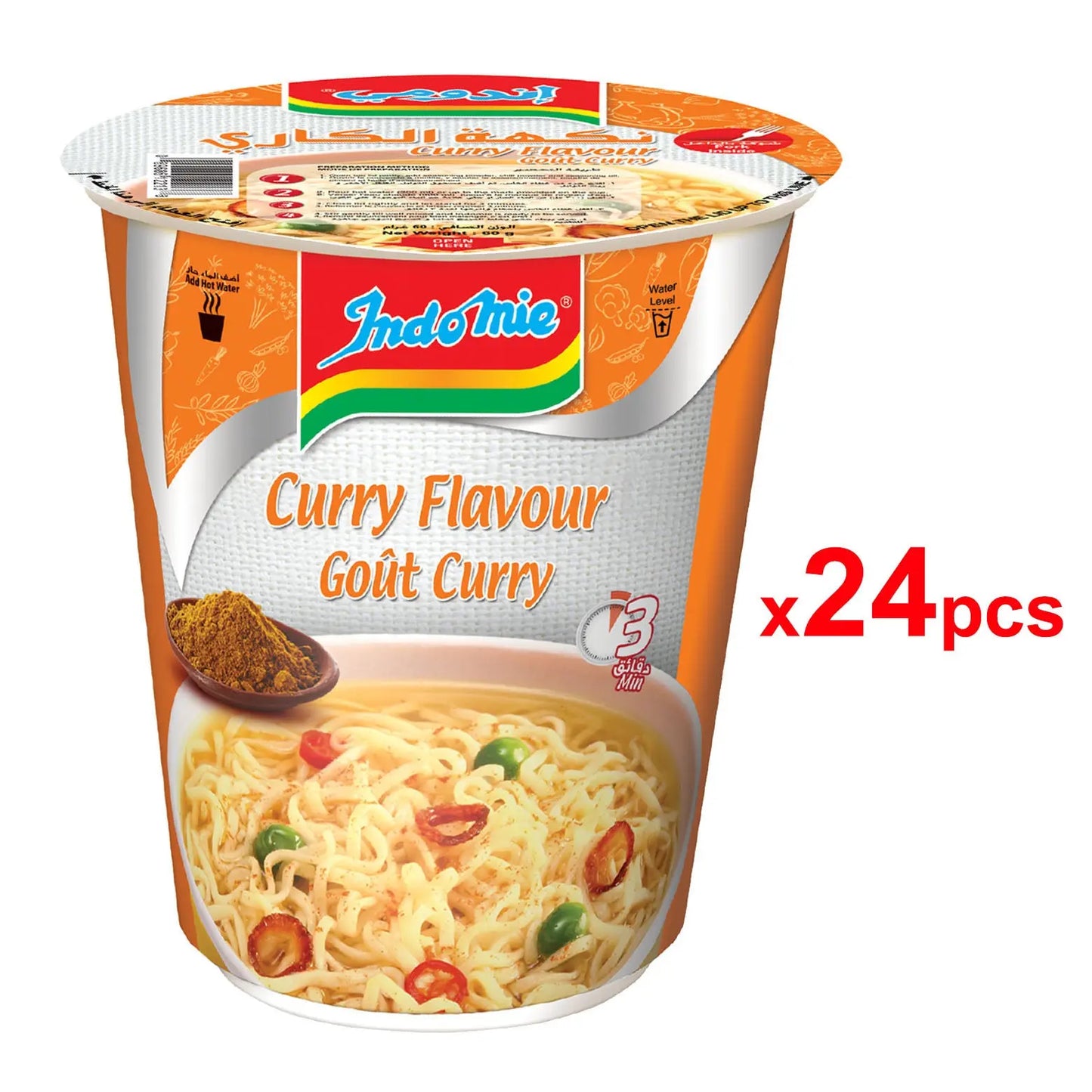 Indomie Cup Curry (24x60gm) Indomie