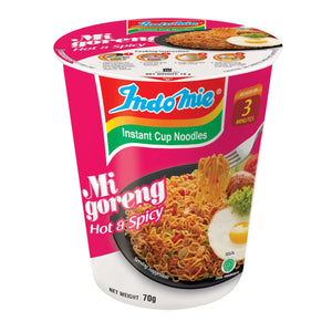 Indomie Cup Fried Hot & Spicy 70gm Indomie