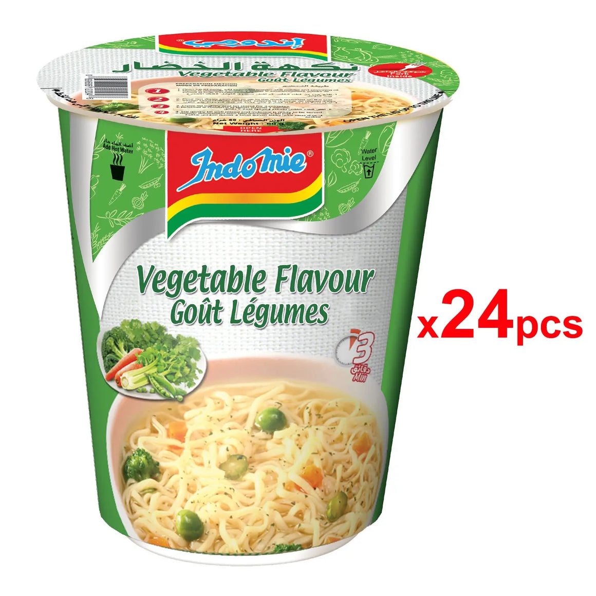 Indomie Cup Vegetable (24x60gm) Indomie