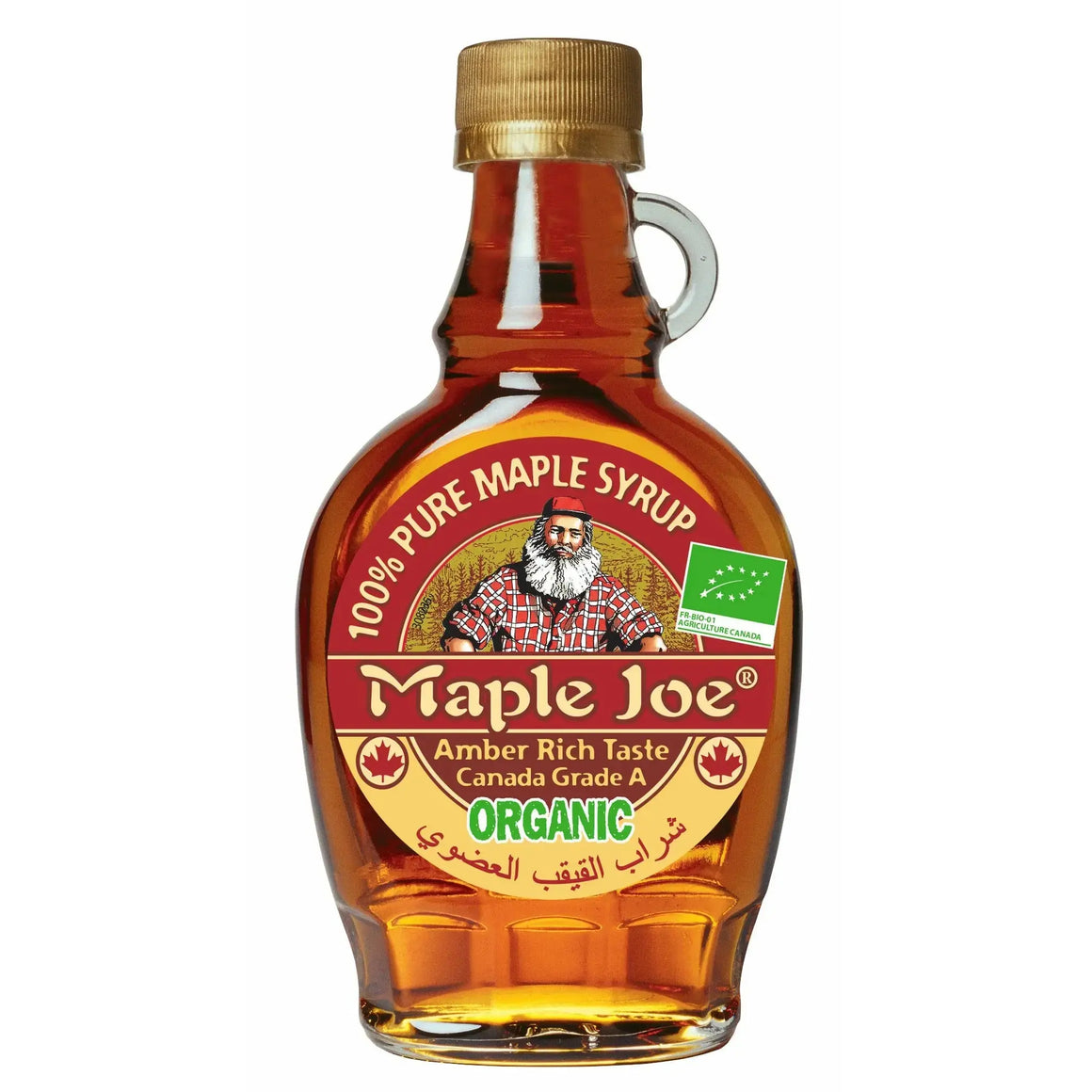 Maple Joe Syrup Organic Glass Jar 250g Maple Joe