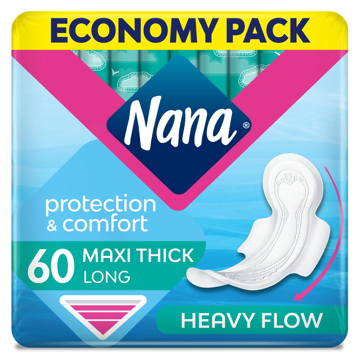 Nana Maxi Long Wings (60pcs) NANA