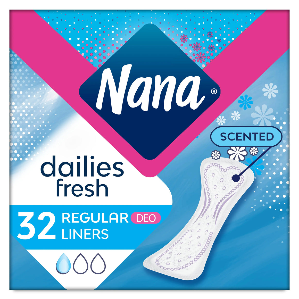 Nana Panty Liners Normal Scented (32pcs) NANA