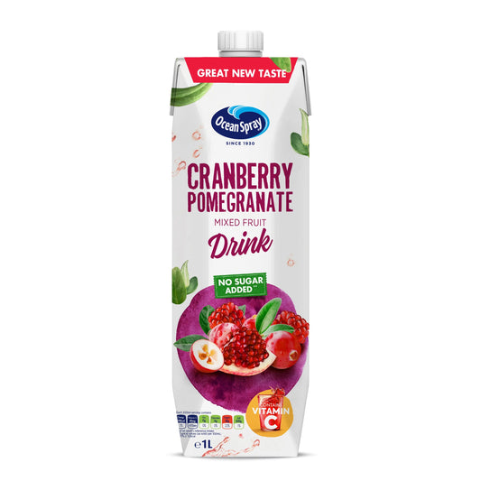 Ocean Spray Cranberry And Pomegranate No Sugar Juice Drink 1 L Ocean Spray