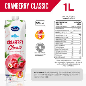 Ocean Spray Cranberry Classic Juice Drink  1L Ocean Spray
