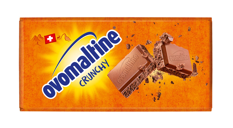 Ovomaltine Crunchy Swiss Milk Chocolate Bar,100gm - Click Cuisine