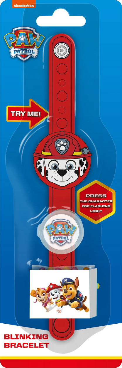 PAW PATROL Flashing Bracelet With Candy, Assorted Characters, 10gm(1pcs) BRACELET