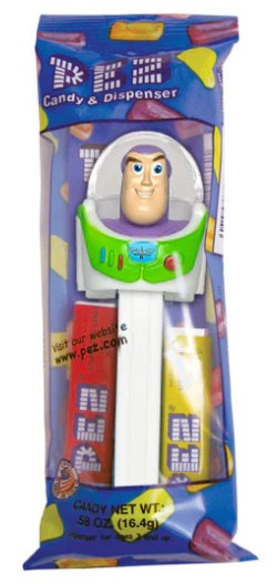 Pez Candy 1+3 Buzz Light year (assorted character) Pez