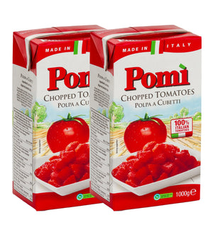 Pomi Chopped Tomatoes 1kg (2 Packs) Pomi