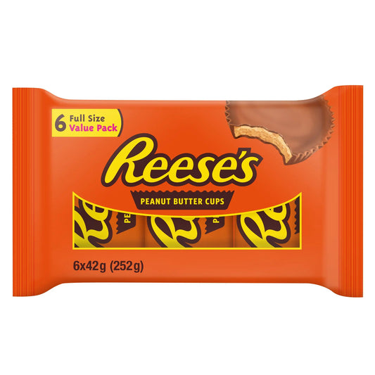 Reese's Chocolate Peanut Butter Cups 6 Pack 255 gr Reese's