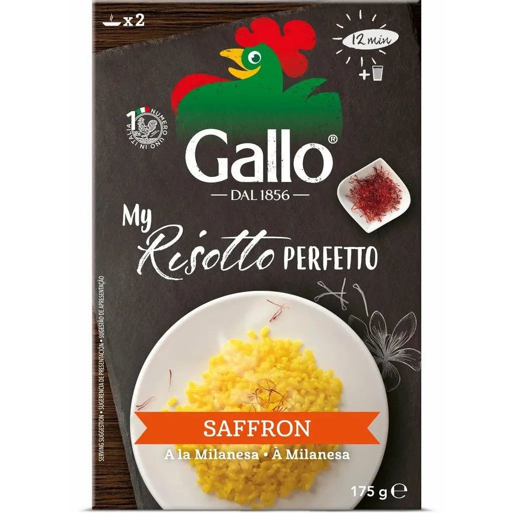 Riso Gallo Risotto Perfetto Saffron 175g – Click Cuisine