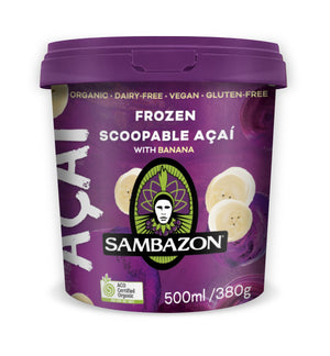 Sambazon Frozen Scoopable Acai With Banana 500ml Sambazon