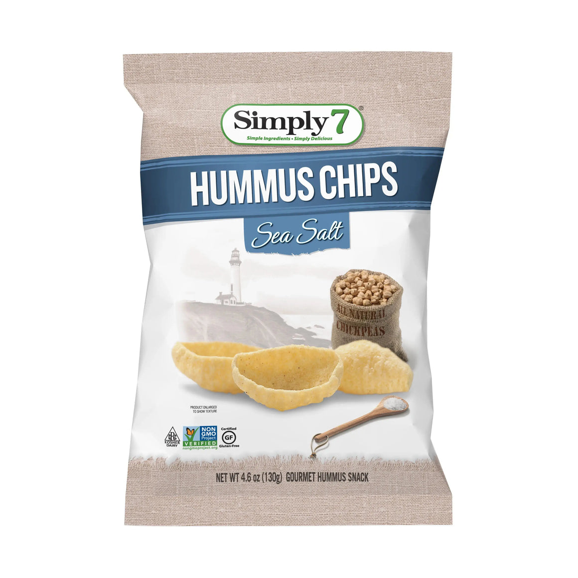 Simply7 Chips Hummus Sea Salt 130g Simply7