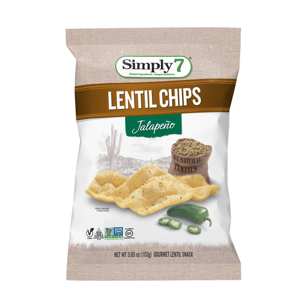 Simply7 Chips Lentil Jalapeno 103g Click Cuisine