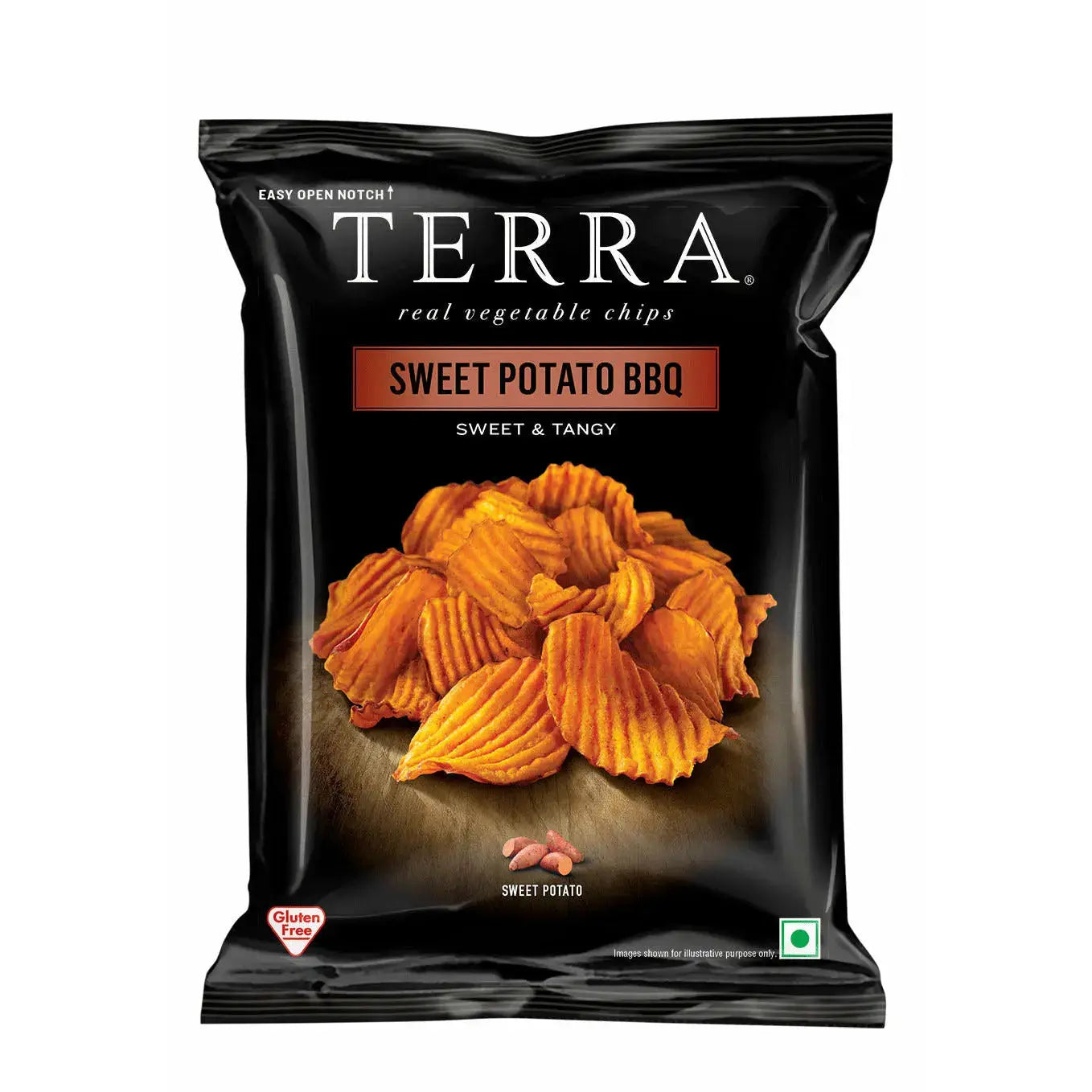 Terra Crinkled Bbq Sweet Potato Sweet And Tangy 30g Gluten Free Click Cuisine