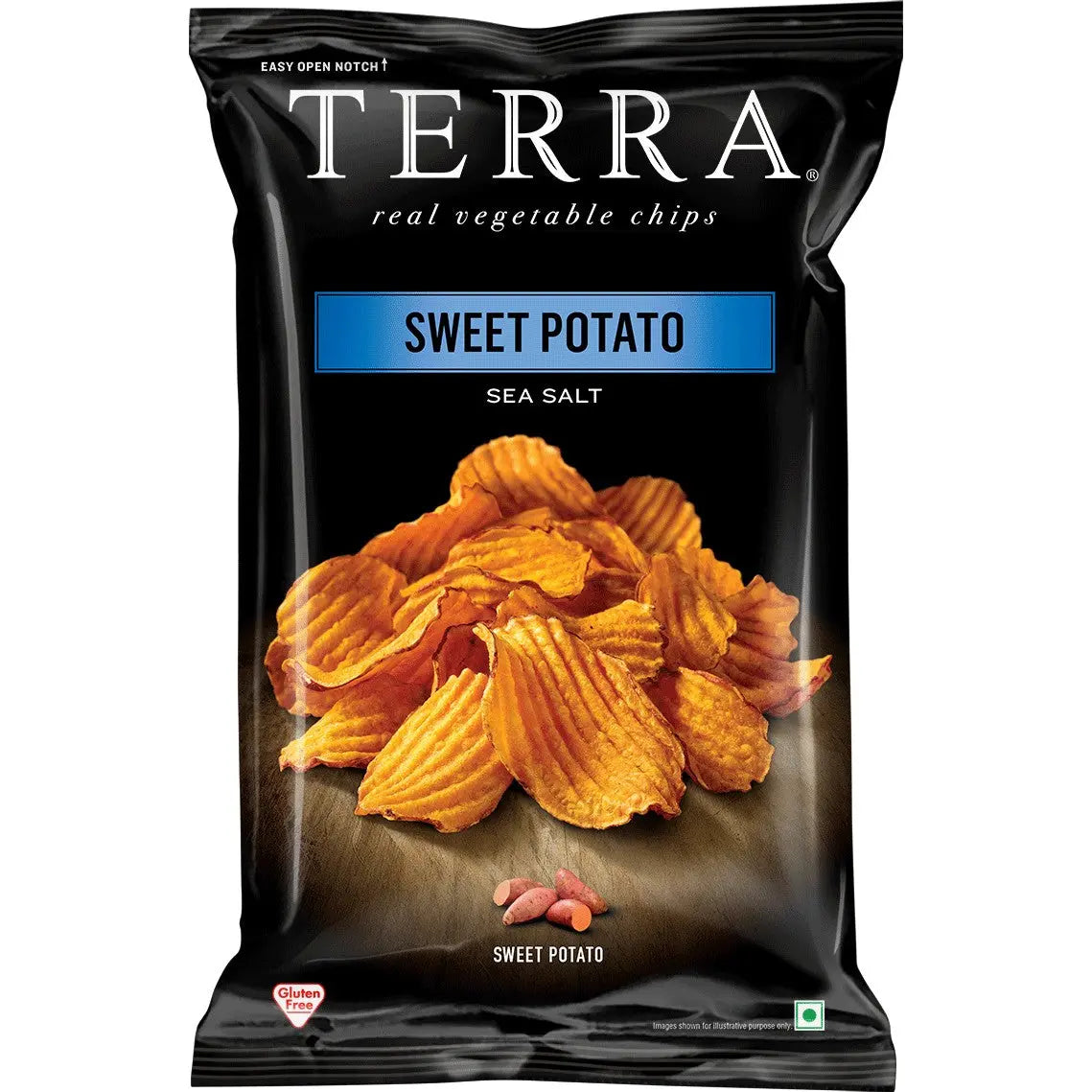 Terra Crinkled Sweet Potato - Sea salt 120g Terra